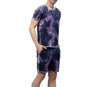 Heavyweight 100% Cotton T Shirt and Shorts Set Summer Two Piece Outfit for <b>Men</b> Production Factory Screen Print Embroidery - Product Image 2