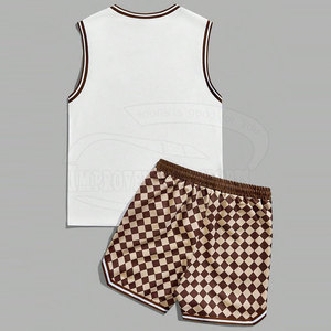 Ensemble de t-shirts d'été sans manches de haute qualité pour hommes ensemble de t-shirts d'été avec impression de logo personnalisé pour hommes - Product Image 2