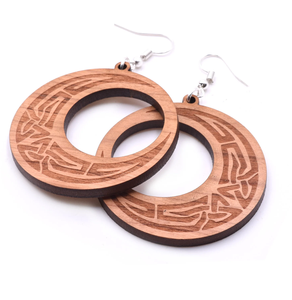 ต่างหูไม้หรูหราหรูหราการออกแบบที่น่าสนใจต่างหูสวมใส่ในงานแต่งงานการปรับแต่งบรรจุภัณฑ์ขายส่ง - Product Image 6