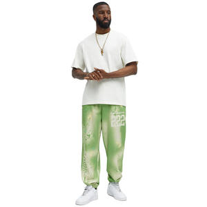 Pantalons de survêtement pour hommes en molleton léger à coupe droite avec cordon de serrage personnalisé Streetwear décontracté Impression sur écran Lavage de haute qualité - Product Image 1