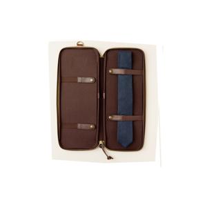 De luxe Meilleure Qualité Nouveau Style Original Brun Couleur Zipper Cravate Cas - Product Image 1