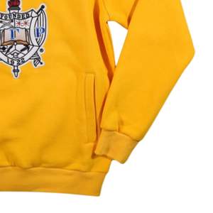 Sudadera con Capucha Sigma Gamma Rho SGRho Dorada 60% Algodón 40% Poliéster Azul Chenilla Letras Griegas Bordadas Ropa de Hermandad - Product Image 3