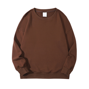 Sudadera bordada unisex personalizada, ropa de calle de gran tamaño, cuello redondo, peso pesado, alta calidad, cuello redondo, sudadera lisa - Product Image 2