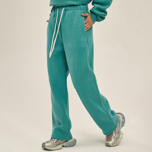 กางเกงวอร์มขายาวของผู้ชายกางเกงวอร์มผ้าคอตตอนแบบสั่งทำกางเกงวอร์มผ้าคอตตอนแนวสตรีทแวร์ว่าง - Product Image 3