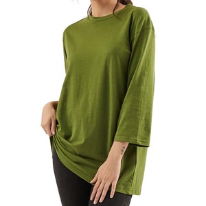 T-shirt pour femmes Meilleur design Nouveau style T-shirt à manches courtes Casual Women 100% Long Staple Cotton Short Sleeve T-Shirts for Women - Product Image 5