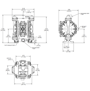 S1F SANDPIPER métal traitement des eaux usées huile carburant transfert céramique à double diaphragme <span class=keywords><strong>pompe</strong></span> à <span class=keywords><strong>air</strong></span> fournisseur pompes - Product Image 4