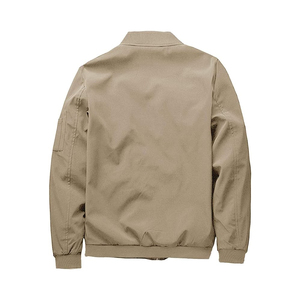 Chaquetas para hombre Chaqueta para hombre OEM Chaqueta de bombardero de satén personalizada Diseño de cremallera a prueba de viento de alta calidad Tela recubierta Ropa de calle de invierno - Product Image 5