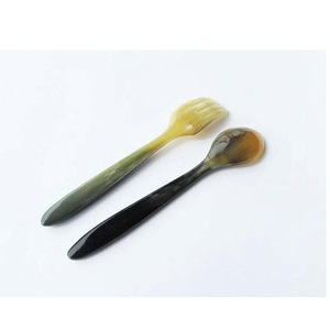 100% Natural Handmade Cow/Ox Horn <b>Massage</b> Spoon <b>Set</b> Inexpensive Agate From India Waterproof Feature - Product Image 1