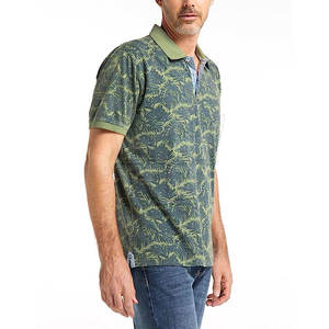 Chemises de golf pour hommes, impression sublimée, coupe confortable, écologiques, respirantes, légères, polyester/coton, logo personnalisé, vente en gros - Product Image 3