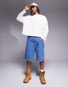 Short en jean pur coton de haute qualité pour hommes, nouveau design classique et décontracté, solide, vente en gros de shorts pour hommes avec nouvelle poche - Product Image 6