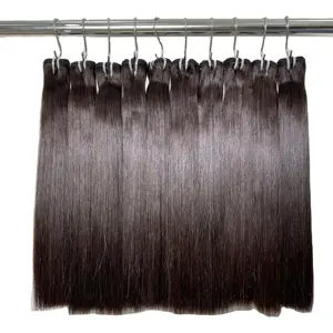Bone Straight Black Weaving Hair Raw Virgin Hair Extensions Of Raw Vietnamese Hair From Wholesale Supplier