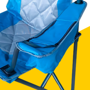 เก้าอี้กลางแจ้งพับได้สีน้ำเงินพร้อมส่งที่วางแก้วน้ำสำหรับปิกนิกตั้งแคมป์ตกปลาสวนเฟอร์นิเจอร์กลางแจ้งทั่วไป - Product Image 3