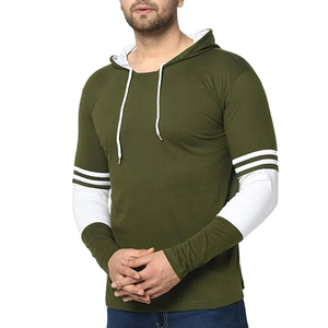 Sweat à capuche slim fit pour homme en tissu français de haute qualité, avec logo personnalisé, design hivernal coloré, broderie, compression - Product Image 2