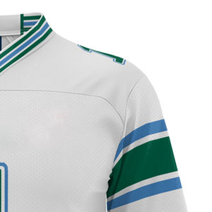 Maillot de football américain personnalisable avec nom et numéro d'équipe, design personnalisé, maillot de football extensible et respirant pour hommes - Product Image 5