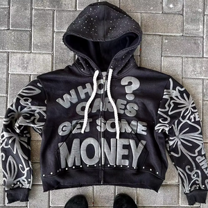 Gran oferta, Sudadera con capucha en relieve para hombre, diseño de logotipo personalizado, hombros caídos, aspecto Vintage 100%, alta calidad para primavera - Product Image 5