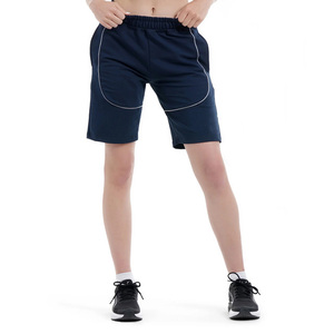 Pantalones cortos de sudor para damas de alta calidad de algodón de lana con cordón en la cintura Casual al aire libre de color personalizado pantalones cortos de mujer para la venta - Product Image 1