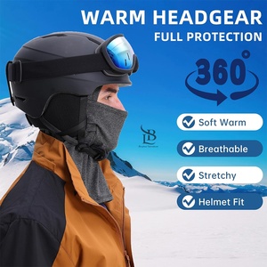 2025 gros confortable cou visage cagoule couleurs personnalisées rayé tricoté sport protecteur de visage respirant vente en plein air - Product Image 5