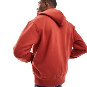 Sudadera con Capucha de Lujo para Hombre, Gruesa, 100% Algodón, Estilo Urbano, Talla Grande, Felpa de Algodón, Color Sólido, para Viaje - Product Image 2