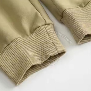 Survêtement pour homme respirant, dernier style, design haut de gamme, coupe ajustée, 100% coton, uni, pull-over - Product Image 5