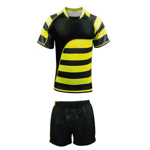 Conjunto de Uniforme de Rugby de Alto Rendimiento con Tela Transpirable, Soporte de Cuello Reforzado y Mangas para Partidos Competitivos Intensos - Product Image 5