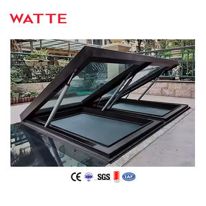 Apertura automatica illuminazione diurna superiore <span class=keywords><strong>in</strong></span> alluminio appeso <span class=keywords><strong>in</strong></span> <span class=keywords><strong>vetro</strong></span> lucernario Design ventilazione finestra del tetto lucernario con parasole - Product Image 1