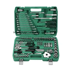 Hete Verkoop Professionele Zware Draagbare 121 Pcs Automonteur Reparatie Combinatiegereedschap Ratel Dopsleutel Set