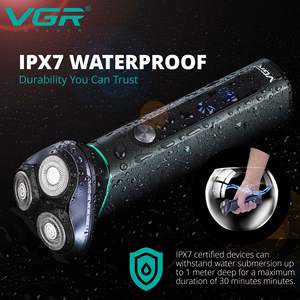 Afeitadora Eléctrica Rotativa para Hombre, Impermeable, Inalámbrica, Recargable, con Batería de Larga Duración para Afeitar Barba y Cuello - Product Image 3