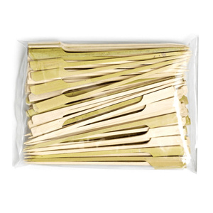 Brochettes en bambou 100% naturel, design noué, brochettes en bambou, pics à sandwich, pics à nourriture aiguisés pour fruits, apéritifs, boissons, décoration - Product Image 2