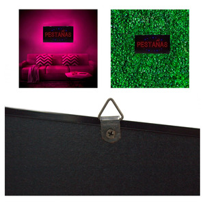 LED <b>Light</b> <b>Up</b> <b>Sign</b>, Hanging Illuminated Business <b>Sign</b> - Assorted Colors - Product Image 6
