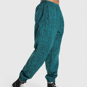 High Waist Custom <b>Joggers</b> Sweatpants for Men Solid Breathable Canvas Pants with Logo Print Dark Wash <b>Oversized</b> Pant Drawstring - Product Image 3