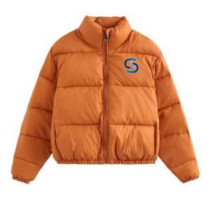 Custom Streetwear Men <b>Winter</b> Bubble Puffer <b>Jacket</b> Zipper Stand Collar Hooded <b>Waterproof</b> Windproof Pockets - Product Image 2