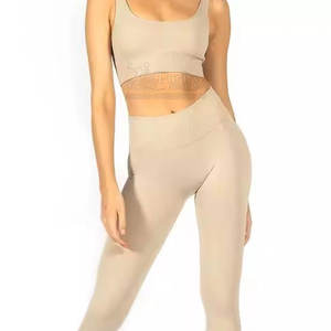 Bas prix femmes Yoga ensemble 100% coton fait femmes Yoga ensemble vente chaude femmes Yoga ensemble à vendre - Product Image 5