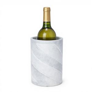 Elegante Enfriador de Vino Blanco Portátil, Ecológico, a Prueba de Fugas, con Forma de Anillo, de Bambú, para Fiestas - Product Image 1