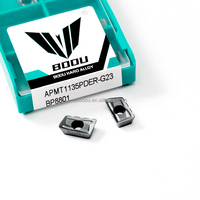 Plaquettes de fraisage CNC APMT1135 APMT1135PDER-G23 BP8801 R0.8 pour acier, acier inoxydable et fonte