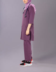 Vêtements d'hôpital écologiques en gros, ensembles de blouses d'infirmière, haut à manches courtes, pantalons de jogging pour femmes - Product Image 2
