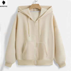 เสื้อมีฮู้ดแบบสวมหัวของผู้ชายผ้าเทอร์รี่ผ้าฝ้าย100% น้ำหนักเบาลายนูนทึบออกแบบได้ตามต้องการสำหรับฤดูหนาว - Product Image 1