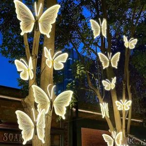 Luci LED a <span class=keywords><strong>Farfalla</strong></span> All'Ingrosso, Illuminazione Paesaggistica Motorizzata Impermeabile per Esterni, Perfette per Centri Commerciali e Natale - Product Image 2