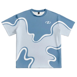 T-shirt vintage surdimensionné en coton épais 100 % personnalisé pour homme, coupe carrée, streetwear, manches courtes, respirant, séchage rapide - Product Image 1