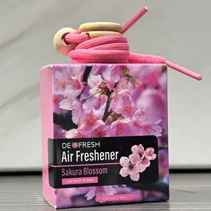 Car Smell Air Freshener Reasonable Wholesale Package Customize Logo Hanging Style Fruity Flower Scent Sakura Blossom Malaysia