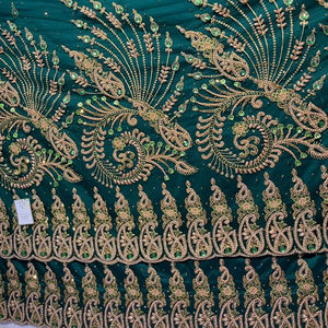 Tela de Encaje con Cuentas de Alta Calidad, Cuentas de Cristal Clásicas, Conjunto Somali Dirac, Tela con Cuentas, Compre al Mejor Precio - Product Image 1