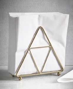 Servilletero de Metal Dorado para Decoración de Mesa, para Uso en Restaurantes y Hoteles, Tamaño Personalizado, Embalaje en Cartón - Product Image 1