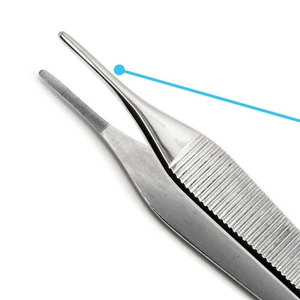 Pinzas Quirúrgicas Adson para Tejidos, con Punta Serrada, 12 cm, Instrumentos Nuevos TD-7096, Certificación CE - Product Image 3