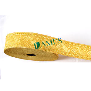 Adorno religioso de Jacquard, encaje trenzado dorado, OEM, diseño personalizado - Product Image 6