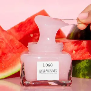Private Label Natural Vegan Moisturizing Smoothing Beauty Facial Cream Mask Skin Care Cream Watermelon Glow Sleeping Mask