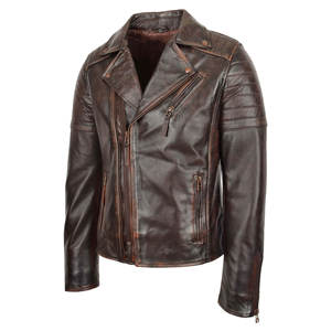 เสื้อแจ็กเก็ตหนังของผู้ชายเสื้อแจ็คเก็ตแบบลำลองสำหรับนักขี่มอเตอร์ไซค์เสื้อโค้ทแจ็คเก็ตกันลมสำหรับฤดูหนาว - Product Image 4