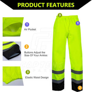 Servicio OEM Trajes de lluvia de nuevo estilo Trajes de lluvia de color sólido de alta calidad Venta en línea Trajes de lluvia - Product Image 4