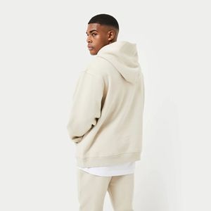 Pull-over en molleton de coton mélangé épais uni personnalisé Basics pour hommes fabricant OEM - Product Image 2