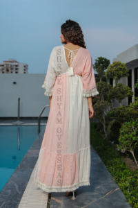 Tendance d'été Femmes Rayon Tie dye Robe longue Party And Resort Wear - Product Image 3