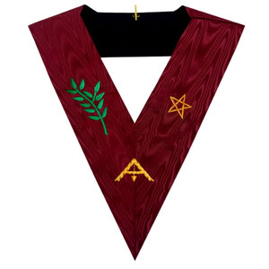 2025 AASR 14e degré Almoner collier brodé en cuir Type d'insigne à coudre - Product Image 3
