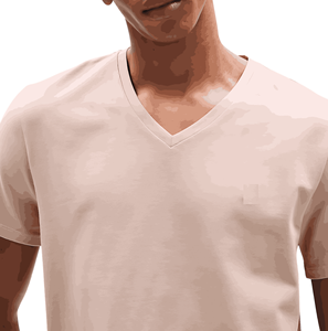 Vente en gros 100% coton col en V surdimensionné Gym Crew T-Shirt pour hommes haute qualité impression numérique personnalisée tricoté blanc imprimé Logo - Product Image 2